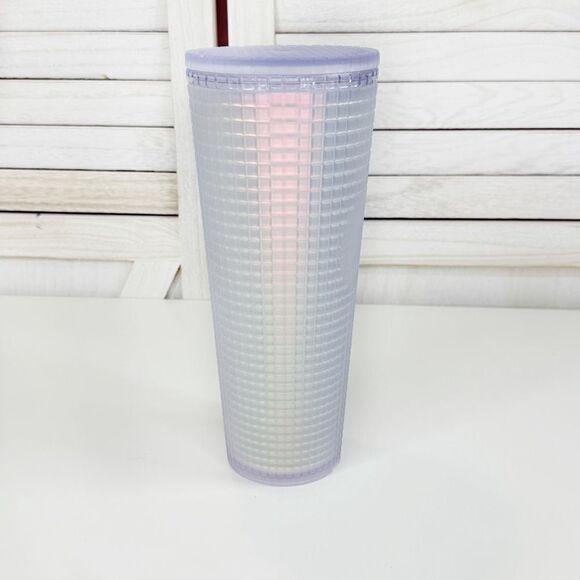 Starbucks Iridescent Unicorn Grid Frosted Tumbler Cup 24oz - Picture 4 of 9